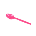 PS Plastic Heavy Weight Tea Spoons, Pink