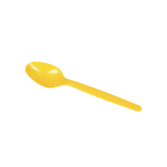 PS Plastic Heavy Weight Tea Spoons, Yellow