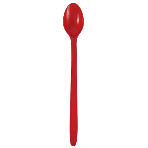 PP Plastic Heavy Weight Soda Spoons, Red