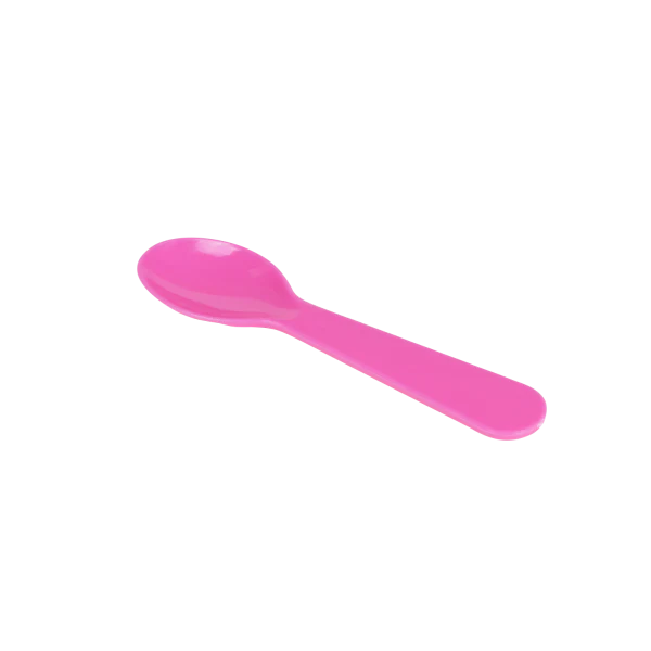 PS Plastic Tasting Spoon, Pink