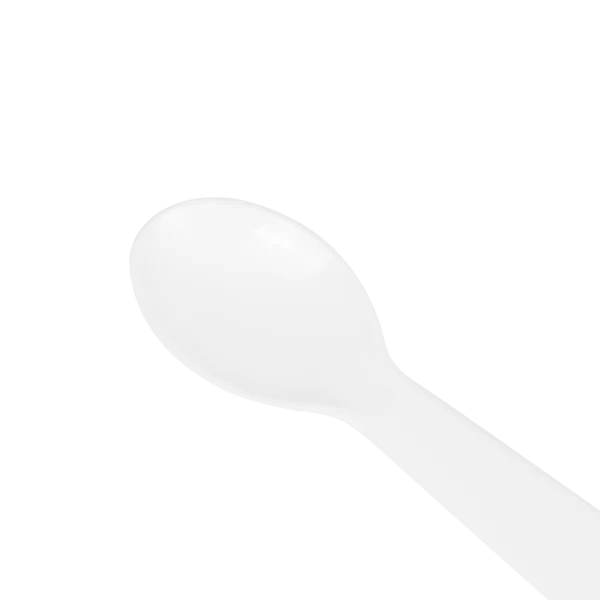 PS Plastic Tasting Spoon, White