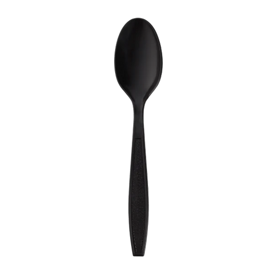 PP Plastic Heavy-Weight Tea Spoon Wrapped, Black