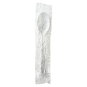 PP Plastic Heavy-Weight Tea Spoon Wrapped, White