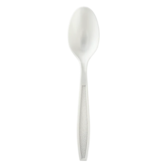 PP Plastic Heavy-Weight Tea Spoon Wrapped, White