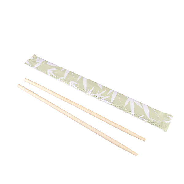 9" Paper Wrapped Bamboo Chopsticks, Bamboo