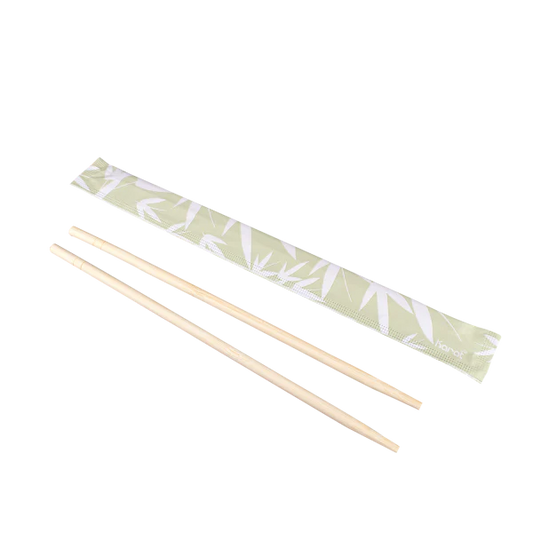 9" Paper Wrapped Bamboo Chopsticks, Bamboo