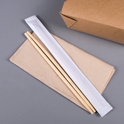 9" Paper Wrapped Bamboo Chopsticks, White